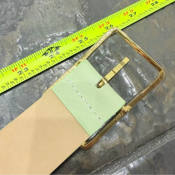 B-Low The Belt Mint Green Leather Belt Gold Hardware Small main image 8